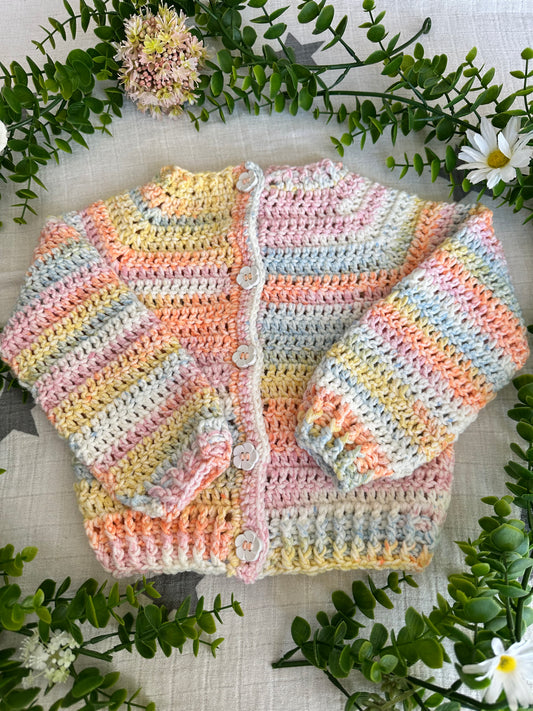Baby Girl Crochet Cardigan